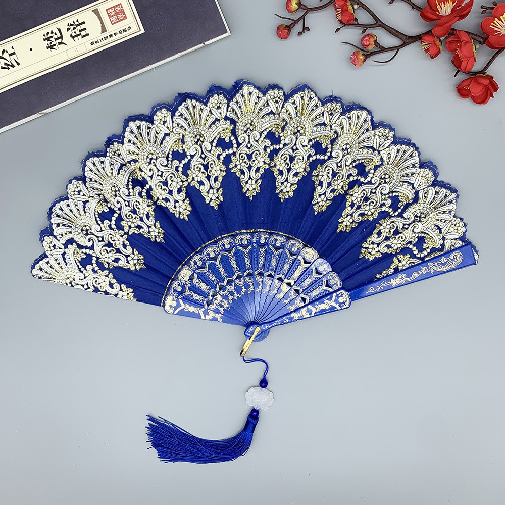 Tassel Fringe Trim - Kipas Tangan Lipat Retro Kerajinan Cina