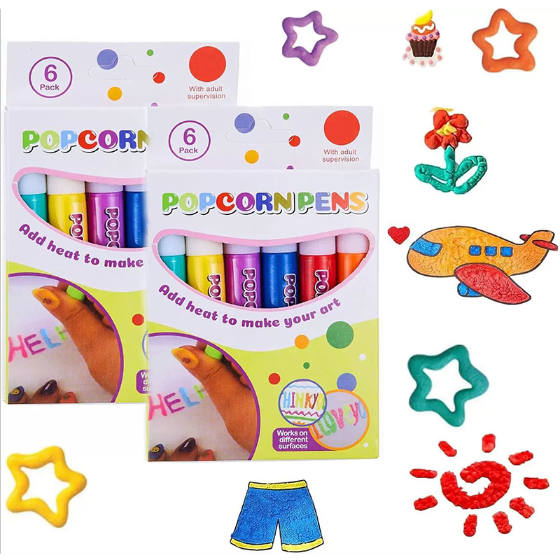 Copic Marker Sketch - 6/12pcs Pena Popcorn Ajaib, Pena Gambar