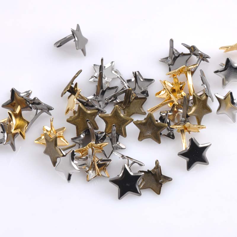 Embellishments For Scrapbooking - 50 Buah Campuran Bintang Pastel Brad