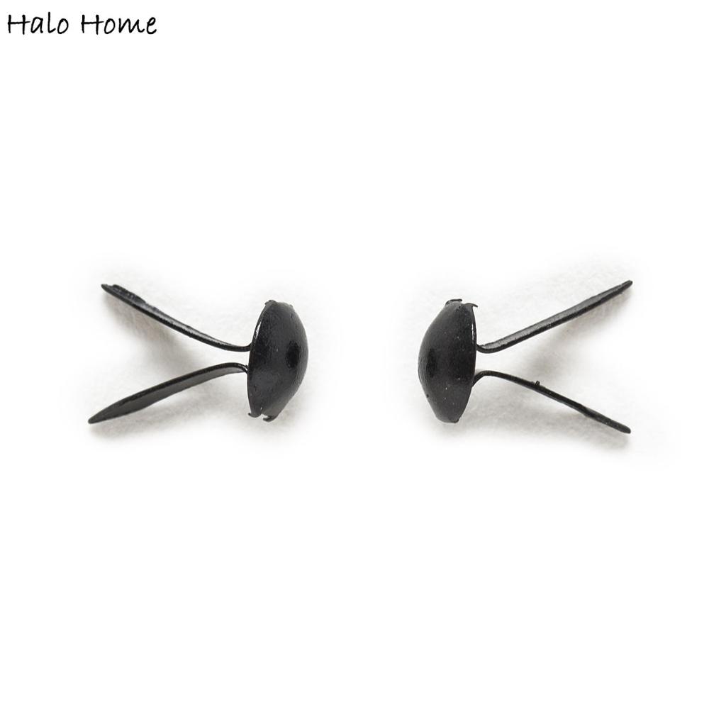 Embellishments For Scrapbooking - 500 Pcs Hitam Bulat Brads Scrapbooking
