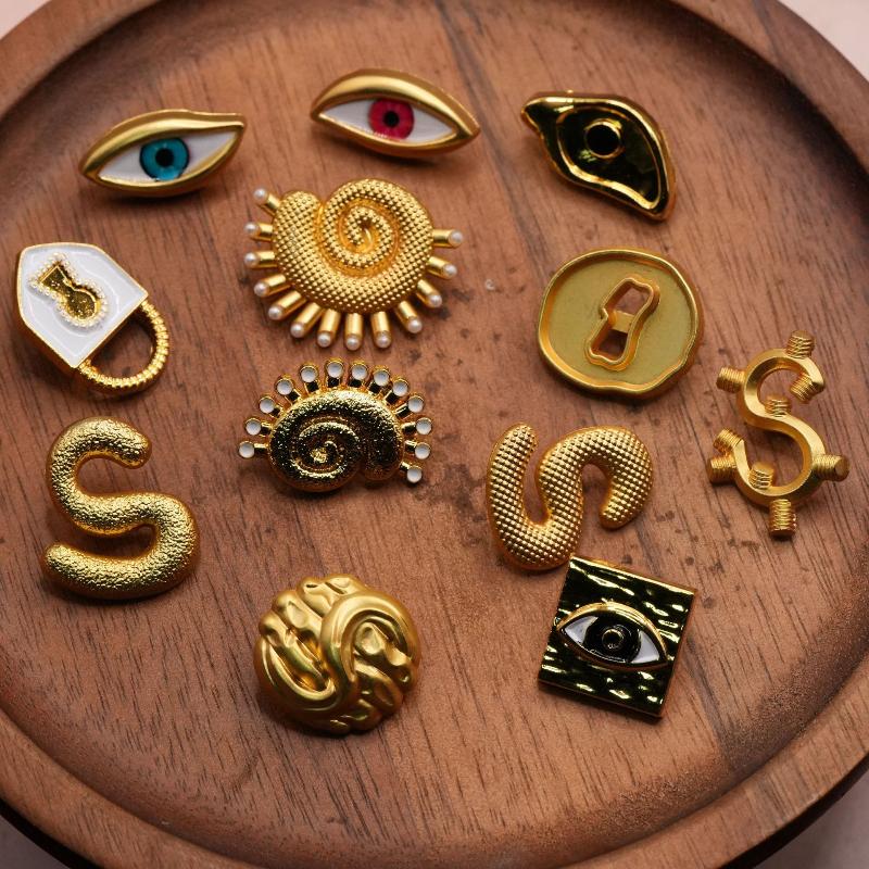 Kancing Logam Vintage Berbentu - Embellish Craft ulasan dan harga