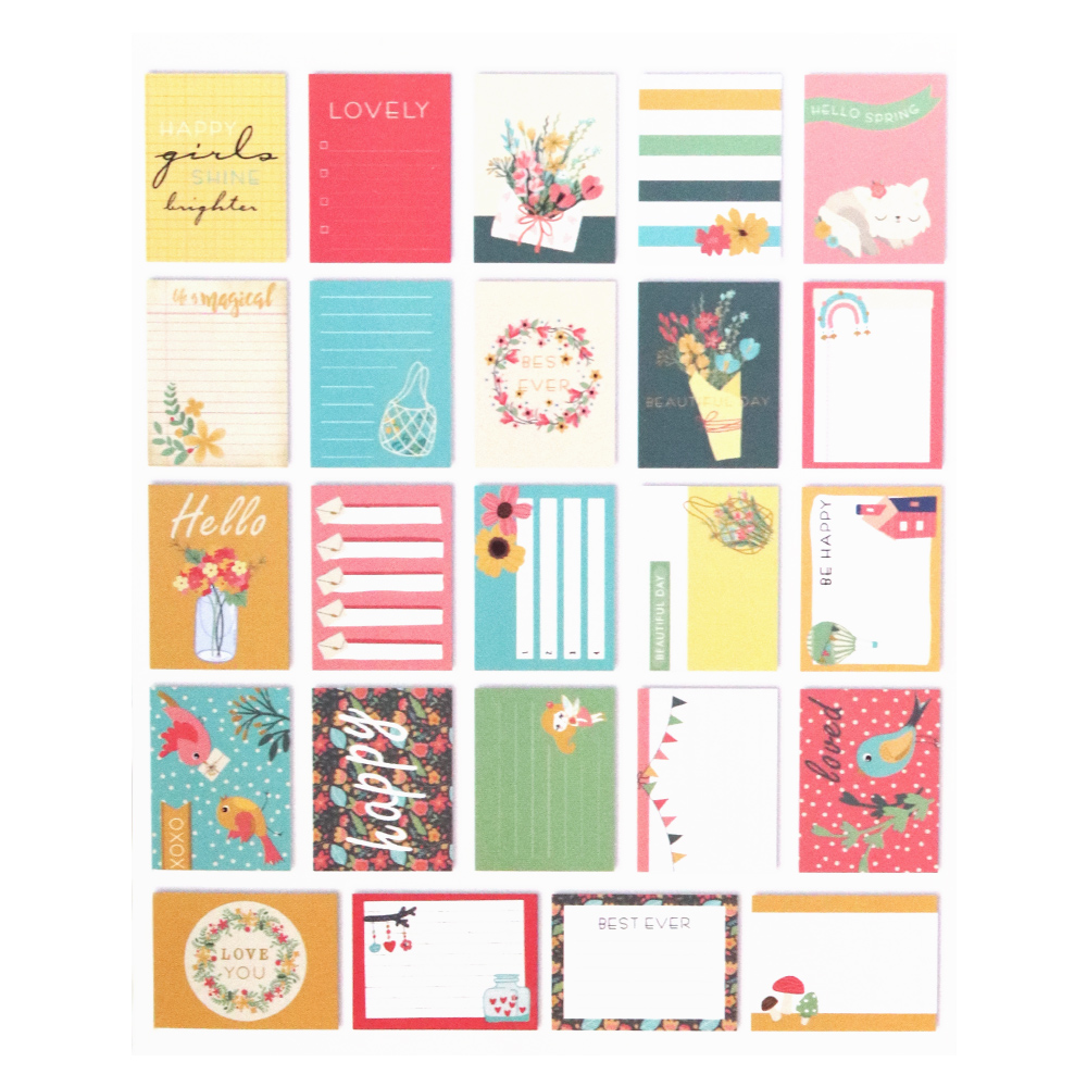 Kartu Jurnal Dua Sisi 24pcs Cr - Embellishments For Scrapbooking ulasan dan harga
