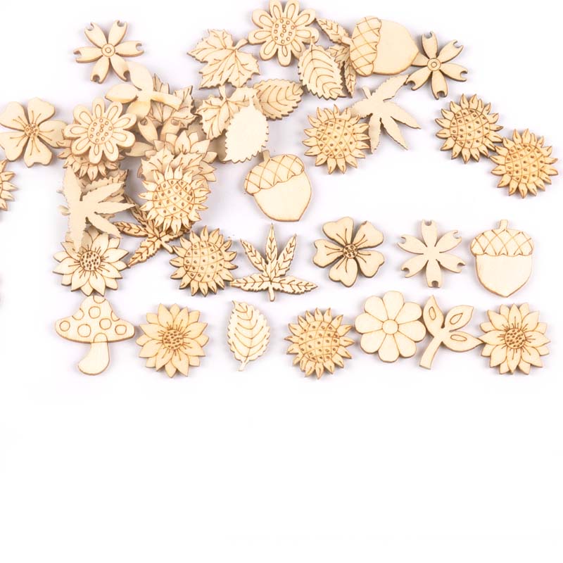 30 buah 25-30mm Aksesori kayu  - Embellish Craft ulasan dan harga