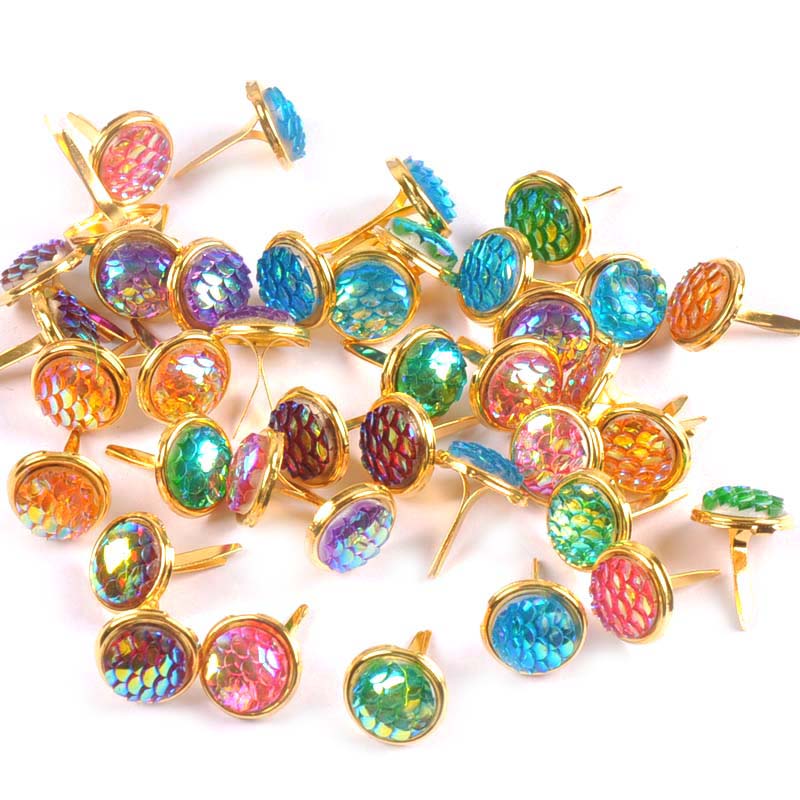 13X13Mm 20Pcs Mix Squama Pola  - Embellishments For Scrapbooking ulasan dan harga