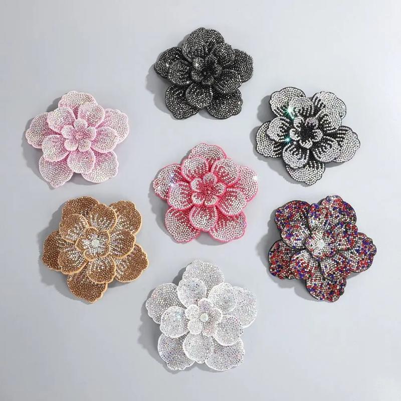 1 buah Patch Bunga Kamelia Tig - Embellish Craft ulasan dan harga