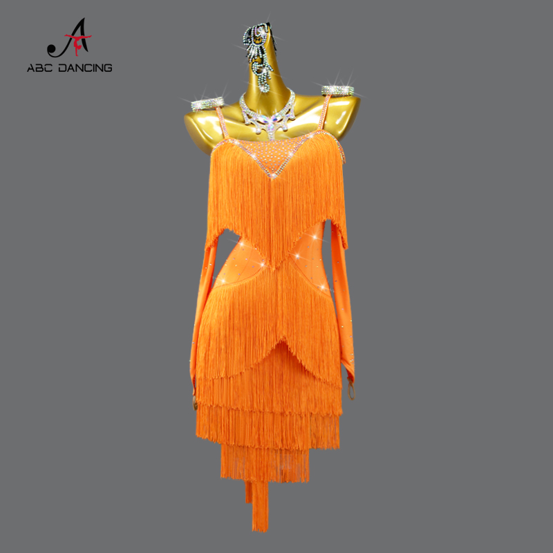Pakaian Kompetisi Tari Latin W - Tassel Fringe Trim ulasan dan harga