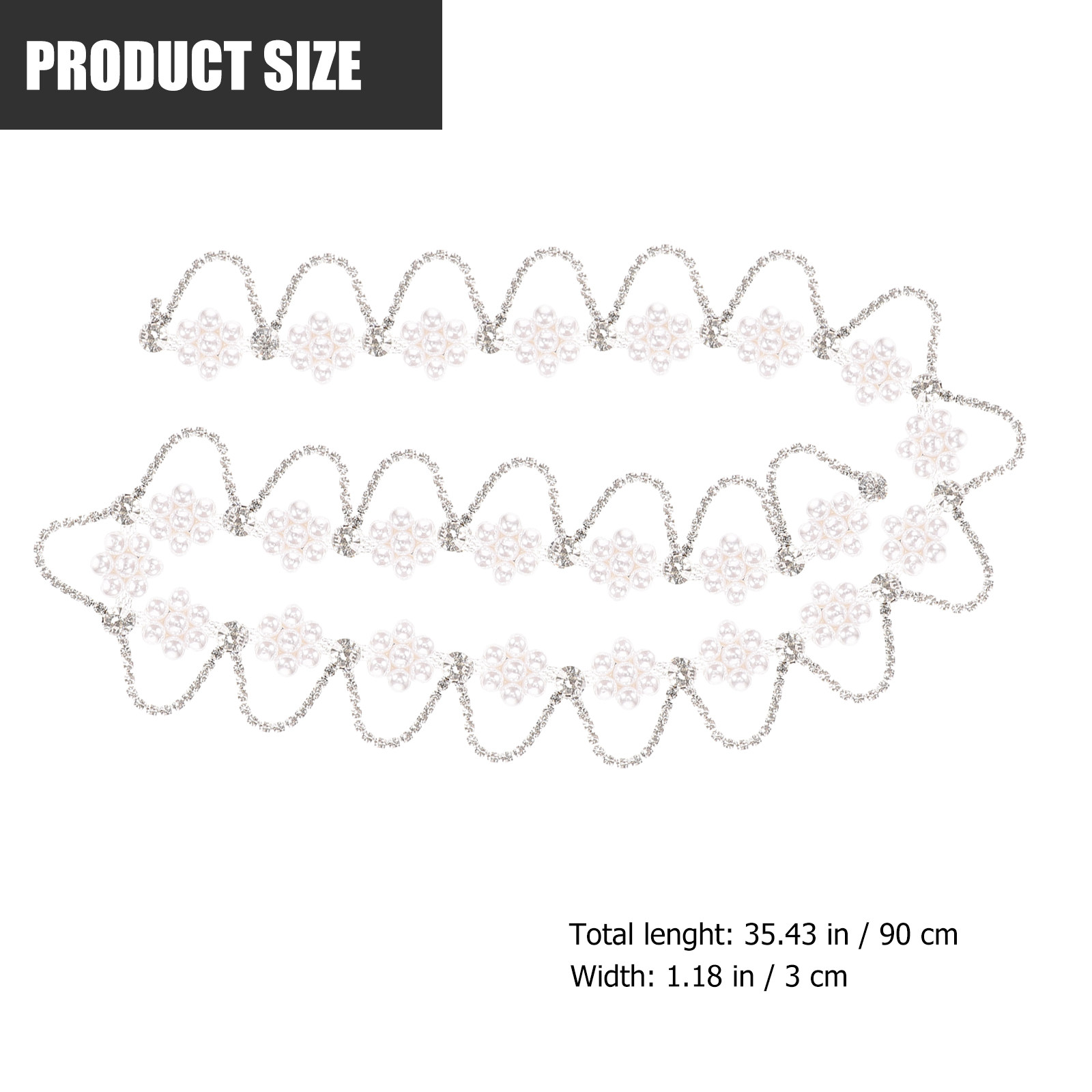 Rantai Mutiara Rhinestone Prem - Embellish Craft ulasan dan harga