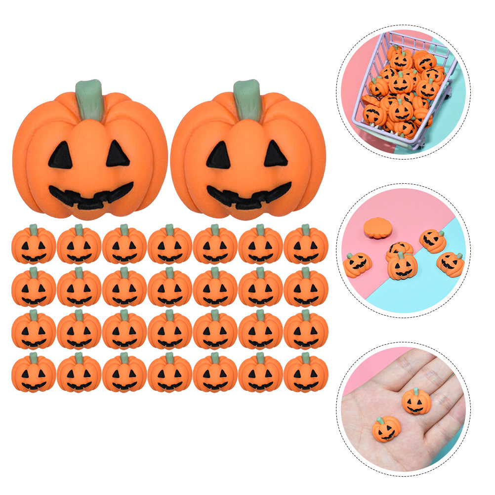 50Pcs Gantungan Labu Resin Min - Embellish Craft ulasan dan harga