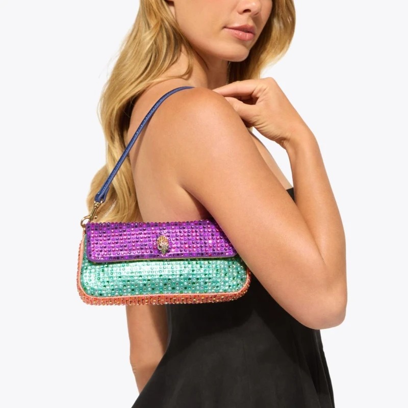 Tas Selempang Mewah Wanita Mer - Sequin Fabric Panel ulasan dan harga